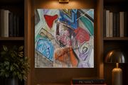 Original Painting Original Art Office Art Mid Century Style Art