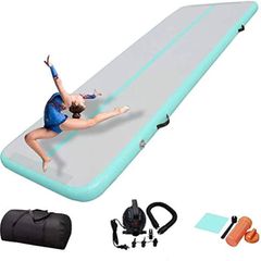 SPRING SALE | Air Gymnastics Track Tumbling Mat/Inflatable Gymnastics Tumble Track Gym Mat for Home Use/Training/Cheerleading/Yoga/Water Fun