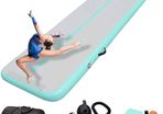 NEW SALE 3M/4M/5M/7M Air Gymnastics Track Tumbling Mat/Inflatable Gymnastics Tumble Track Gym Mat for Home Use/Training/Cheerleading/Yoga/Water Fun