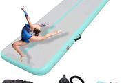 NEW SALE 3M/4M/5M/7M Air Gymnastics Track Tumbling Mat/Inflatable Gymnastics Tumble Track Gym Mat for Home Use/Training/Cheerleading/Yoga/Water Fun