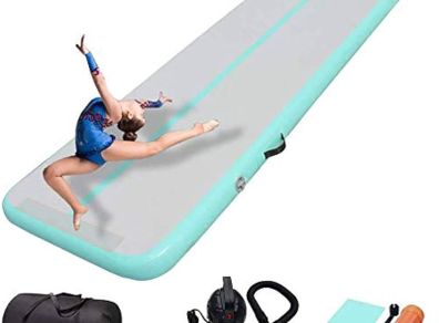 NEW SALE 3M/4M/5M/7M Air Gymnastics Track Tumbling Mat/Inflatable Gymnastics Tumble Track Gym Mat for Home Use/Training/Cheerleading/Yoga/Water Fun