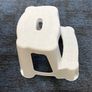 2 Step White Plastic Stool Image 4