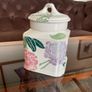 Royal Winton Tradition Romany Sponge Ware Airtight Square Tea Caddy Biscuit Storage Jar Image 9