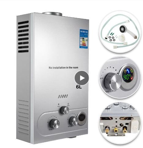 6L Gas Propane Instant Tankless Hot Water Heater Boiler