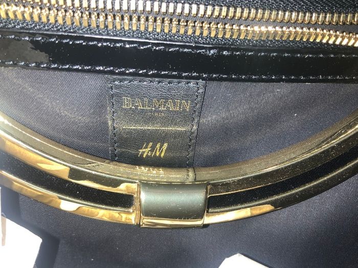 Balmain H & M green large bag