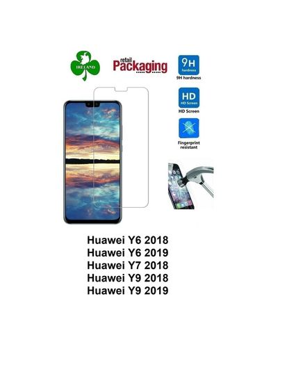 Premium Tempered Glass For Huawei Y6 2018/ Y6 2019/Y7 2018 /Y9 2018/ Y9 2019 Screen Protector Film Guard