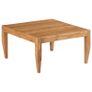 Coffee Table Solid Acacia Wood 80x80x41 cm Brown Image 6