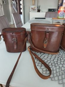 4 ww2 binoculars, cases