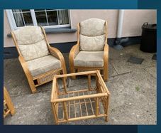 4 Piece Rattan Furniture Set