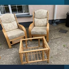 4 Piece Rattan Furniture Set