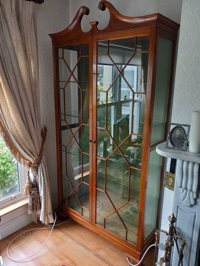 Mahogany display cabinet