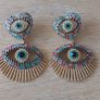 Beautiful jewelled earrings, D18 post 3e Image 6