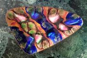 Mid-century enamel on copper Pin tray/Ring dish