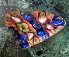 Mid-century enamel on copper Pin tray/Ring dish