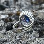 Vintage 1970/80s Sapphire & Diamond Ring Image 7