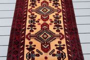 Authentic Persian Shiraz Rug - Hand-Knotted Wool (185 X 95)