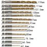13pcs drill bits set a few are very small sized 1.5 to 6.5mm Image 3