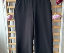 Bnwot black culotte trousers size 8 elastic waistband with pockets Dunnes stores