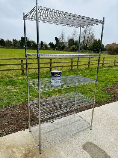 Stainless Steel Shelving Chrome Grid - Stainless Steel - Very Sturdy