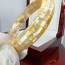 Perl bracelet Golden Glow: South Sea Colour Mother of Pearl Bangle Image 8