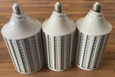 3x 150W LED Corncob Bulbs - E27 Base