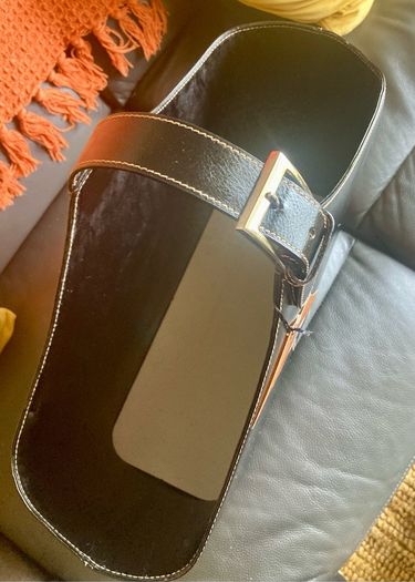 Leather Storage/ Magazine Holder
