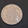 1957 Half Crown UK Coin Queen Elizabeth Shield Image 3