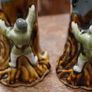 Pair of Antique Japanese Sumida Gawa Figural Spill Vases, c.1900 Image 5