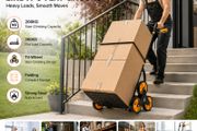 Heavy Duty Stair Climbing Cart 200kg Folding Hand Truck with 6 Wheels