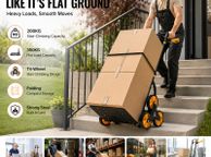 main image for ad Heavy Duty Stair Climbing Cart 200kg Folding Hand Truck with 6 Wheels