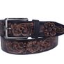 Premium Handcrafted Genuine Leather Belt Embossed Vintage Design Formal & Casual Wear Image 7