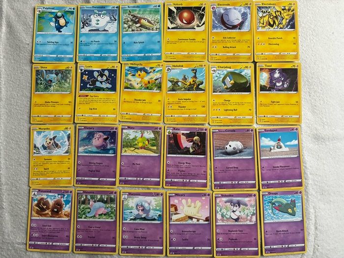 Pokemon Rebel Clash Base Set Full 101 card set Common Uncommon Trainers