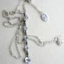 Vintage Silver Plated Pendant Necklace length 20" - 6,0g Image 6