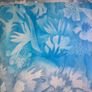Vintage 80s blue floral midi dress size Small Cowl neckline Postage included Image 10