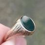 Vintage 9 carat Gold Bloodstone Ring(1977) Image 5
