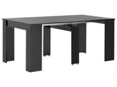Extendable Dining Table High Gloss Black 175x90x75 cm