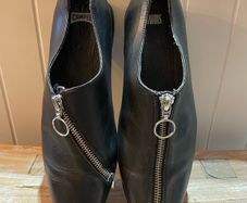 womens shoes flats Camper Twins black leather size 5