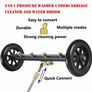 Dual-Function Undercarriage Cleaner,Surface Cleaner for Pressure Washer, 16 Inch, Underbody Car Wash Water Broom with 3 Pieces Extension Wand, 4000 PSI Image 2