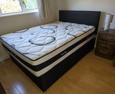 Double Divan Bed With Mattress (4ft6)