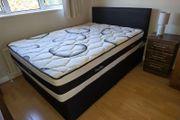 Double Divan Bed With Mattress (4ft6)