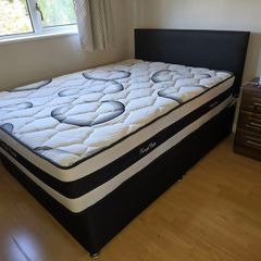 Double Divan Bed With Mattress (4ft6)