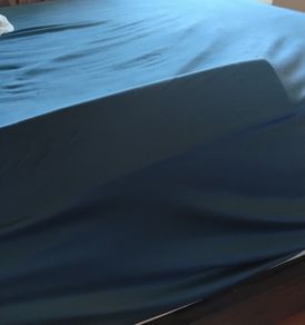 Bed wedge. Transition from bed rail