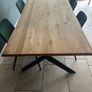 8 Seater Oak Dining Table + 4 Chairs Image 5