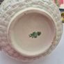 Vintage Belleek Irish China Classic Shamrock & Basketweave Pattern Image 5