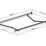 Awning w/Remote Control, 3.95x2.5 m, Black Image 4