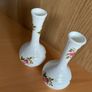 Vintage Small Flower Bud Vases England Fine Bone China Image 2
