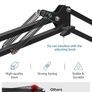 Microphone Stand Mic Arm Micro Boom Arm with 3/8" to 5/8" Screw Adapter, Mic Clip Holder, for HyperX QuadCast, Blue Snowball, Blue Snowball ICE, Blue Yeti, Blue Yeti X, Blue Yeti Pro (FREE POSTAGE) Image 6
