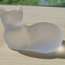 Lenox - a cat figurine made of frosted crystal glass Image 3