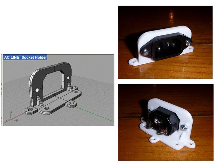 AC line Main Socket Holder