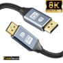 CableDeconn 5M Premium DisplayPort 1.4 UHD/3D 8K (7680x4320@60Hz) 32.4Gbps (Aluminum Alloy/Nylon Braided/Gold Plated) Cable (Brand New/Warranty) Image 4